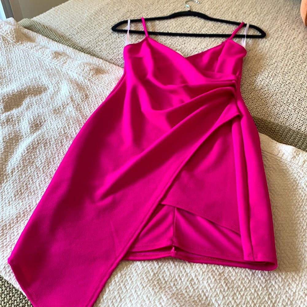 Hot pink dress